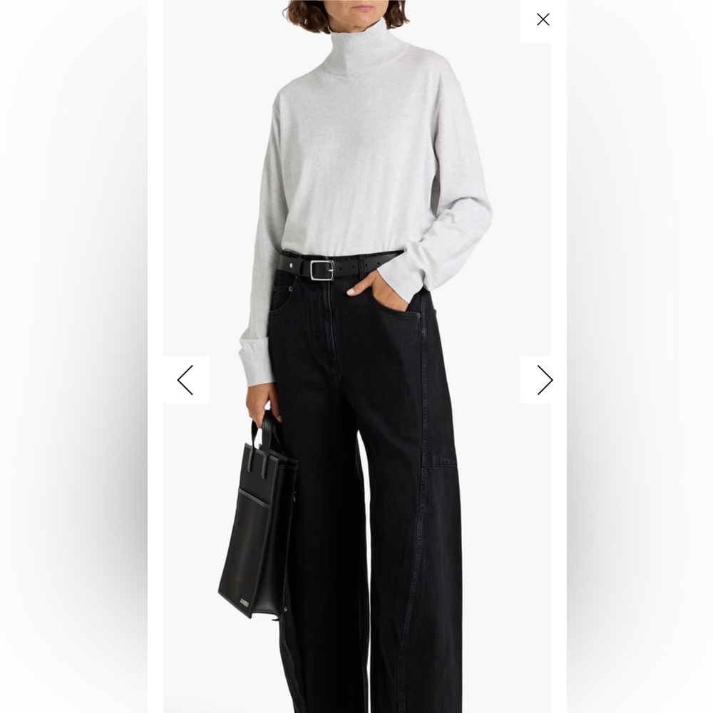 TIBI 100% Cotton Turtleneck